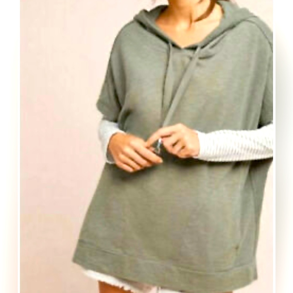 ANTHROPOLOGIE Saturday Sunday by Anthropology Hoodie Poncho Sweatshirt XS